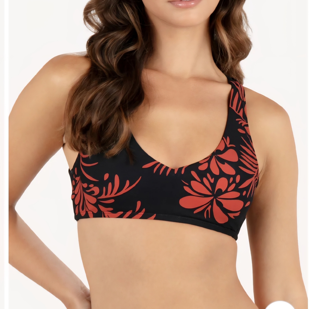 Hurley Hidden Tropical Halter Bikini Top